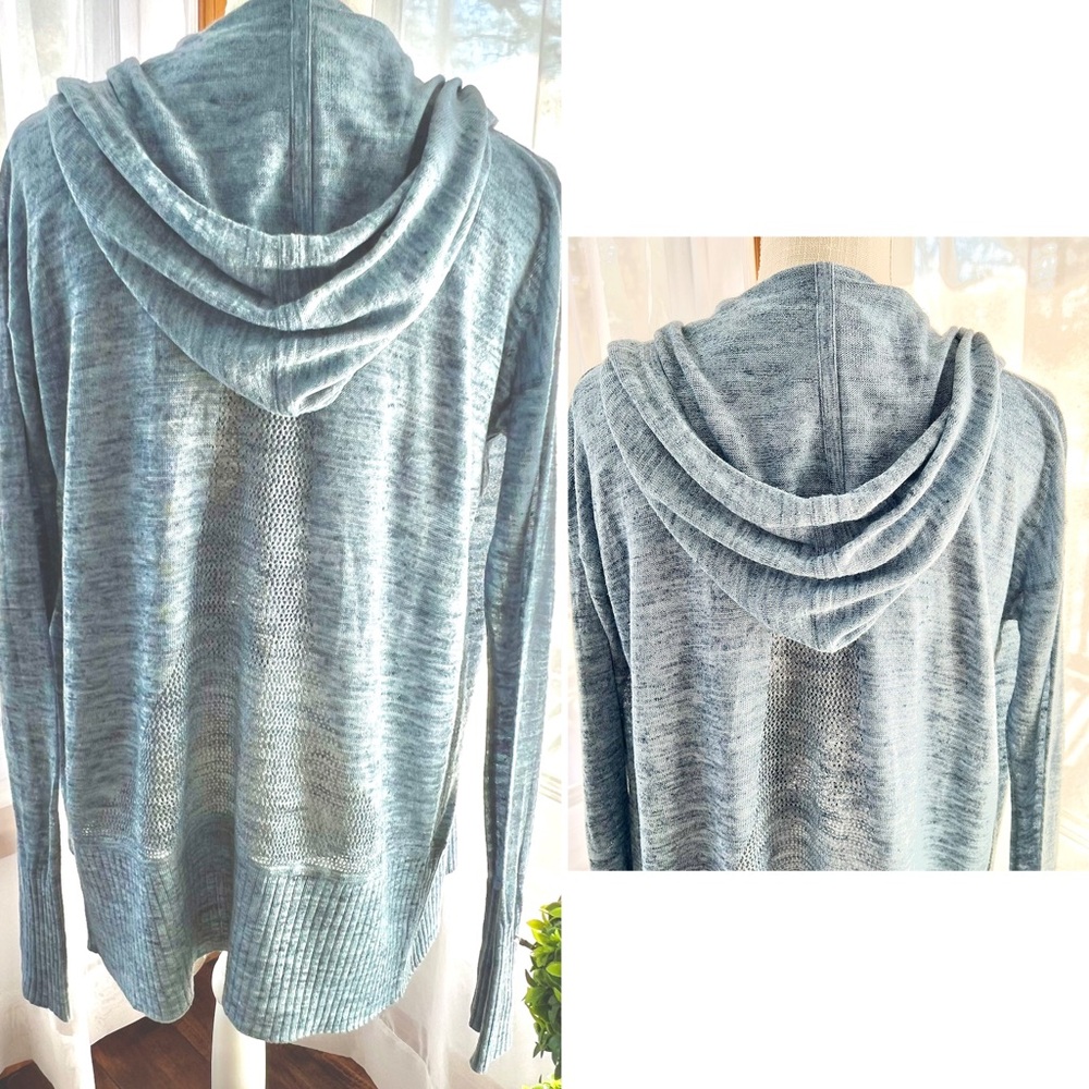 Lululemon Calm and Collected Wrap Heathered Sailboat Classic Navy Size Medium - Picture 6 of 16